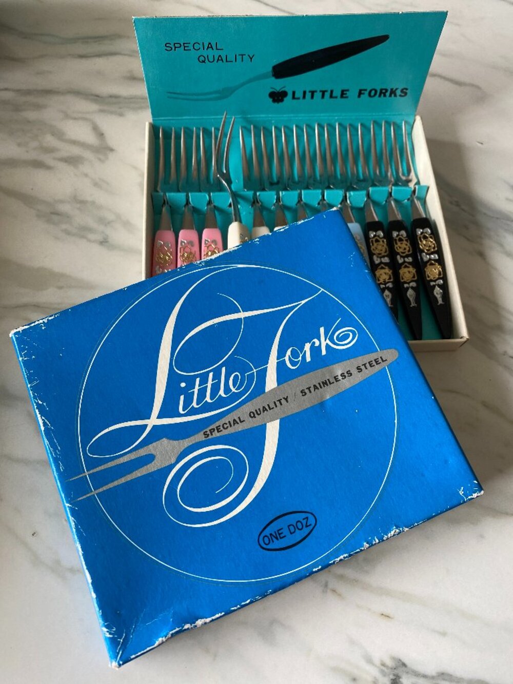 Vintage Little Forks - For Hors D’oeuvre or Cocktail - Set Of 12 Japan